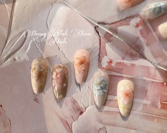 Nail Box > Móng Up hoa 3D vẽ nghệ thuật Làm theo số đo và mẫu yêu cầu hoặc mẫu có sẵn