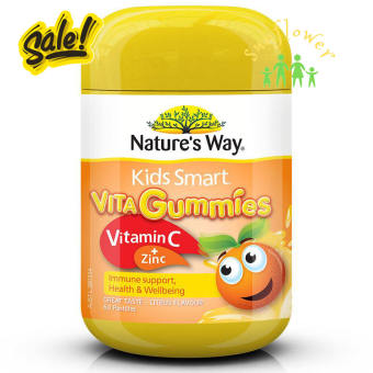 Kẹo Dẻo Bổ Sung Kẽm Vita Gummies Vitamin C + Zinc 60 viên của Úc