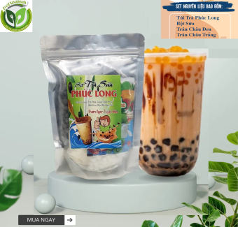Set Trà Sữa Phúc Long Loại 1, Set Nguyên Liệu Nấu Trà Sữa Phúc Long Thượng Hạng TL 500g (Nấu 25-30 Ly) - Giá Cực Rẻ, Thơm Ngon Như Quán, Không Chất Tạo Màu, Đảm Bảo ATVSTP, Thức Uống Mùa Hè Được Ưa Chuộng Nhất