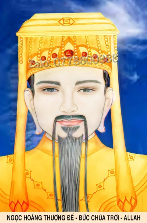 Tranh dán tường Cha Trời Mẹ Mẫu, Ngọc Hoàng Thượng Đế, Phật Địa Mẫu, Thiên Tâm Đạo