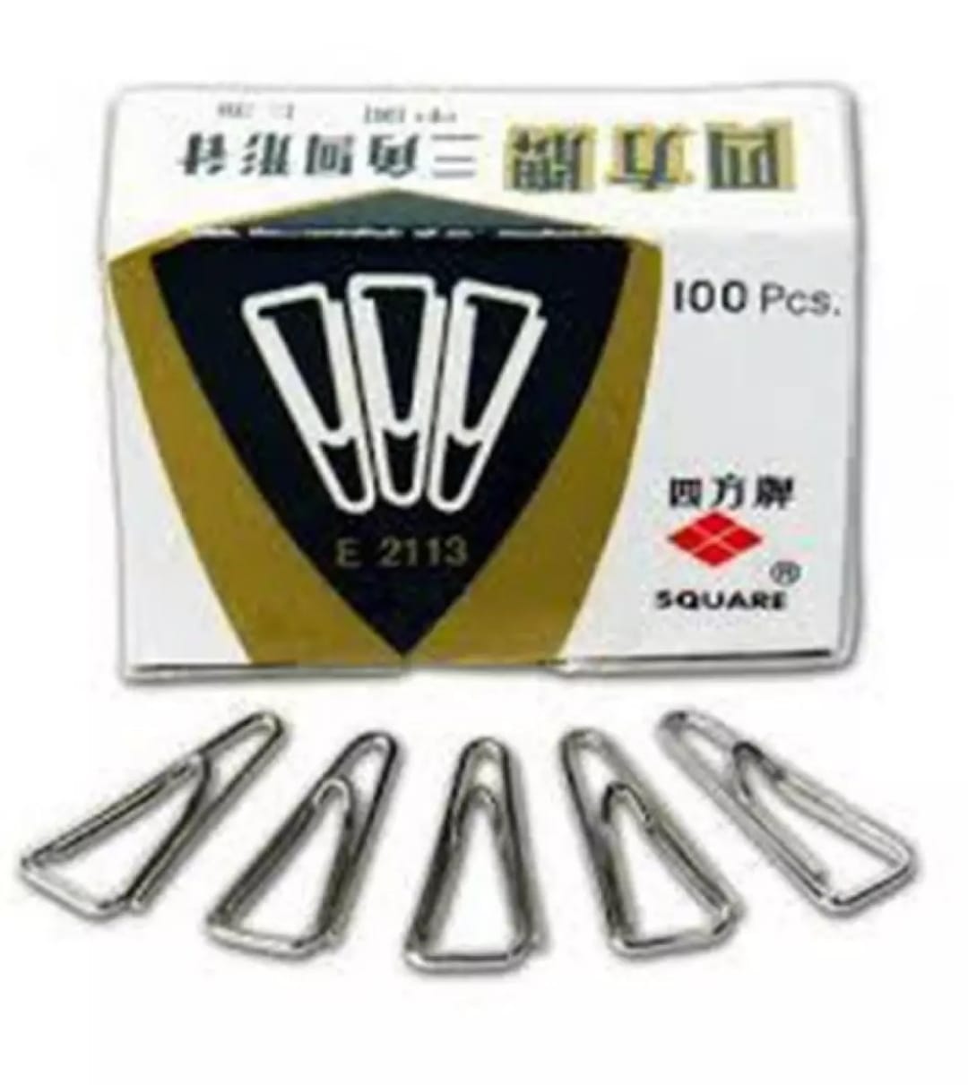 Box of 100 CENTRUM 25 mm Triangle Nickelled Paper Clip