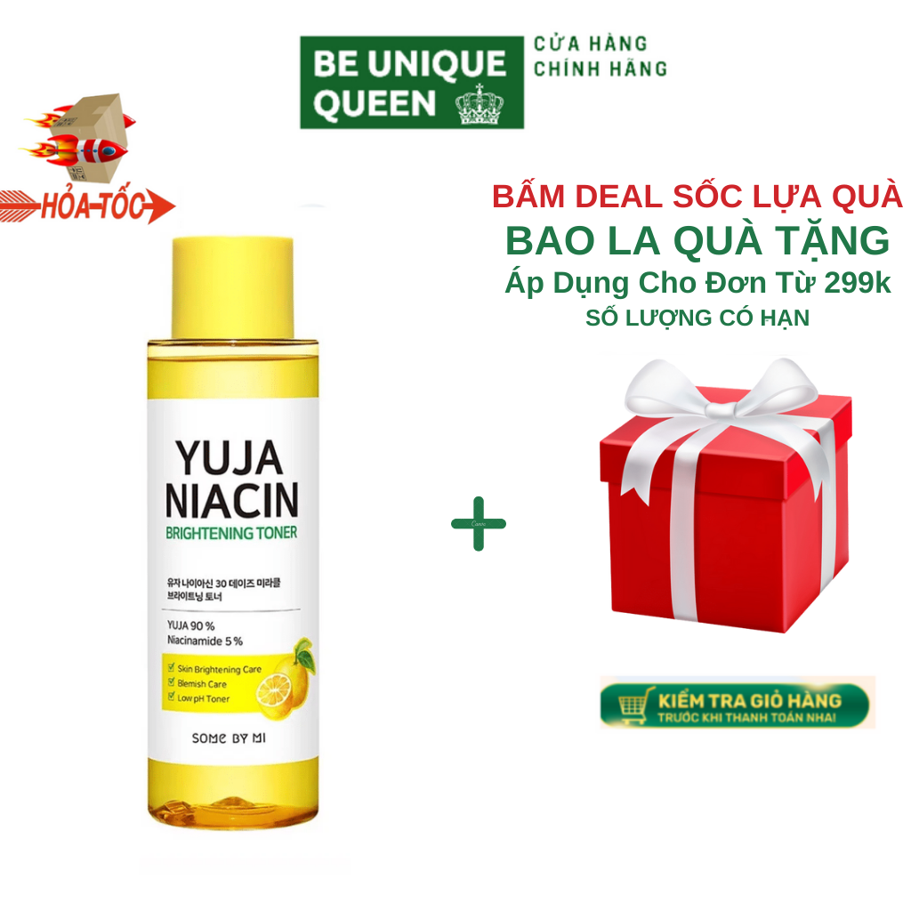 Toner Some By Mi Yuja Niacin Dưỡng Trắng Da, Mờ Thâm, Sạm Nám 150ml