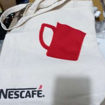 Túi vải canvas hàng khuyến mãi nestle