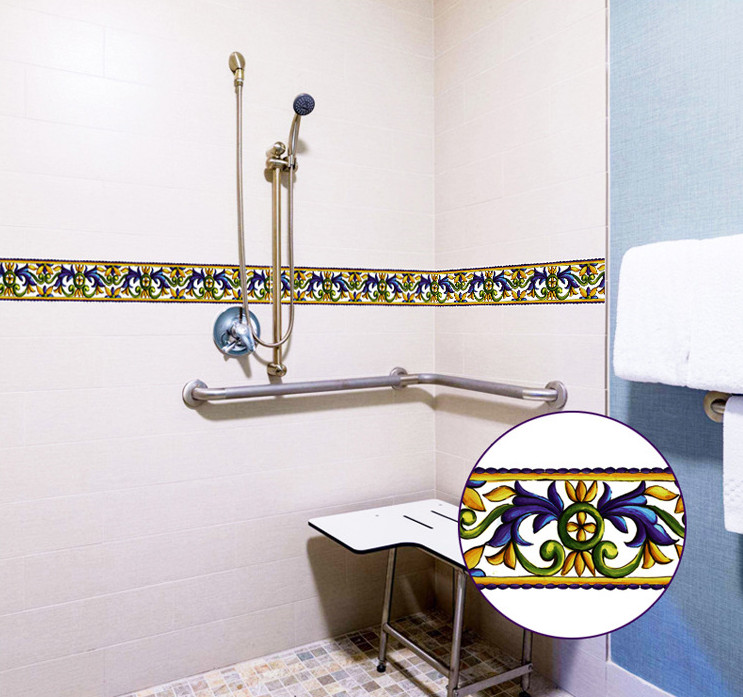 Cuộn 10m x 10cm Len Dán Viền Tường PVC có keo - viền xoắn cổ điển