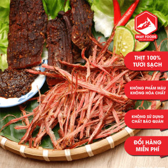 Thịt lợn gác bếp Tây Bắc [200 Gram], thịt lợn sấy khô Tây Bắc, cam kết thịt lợn tươi, không sử dụng phẩm màu và chất bảo quản