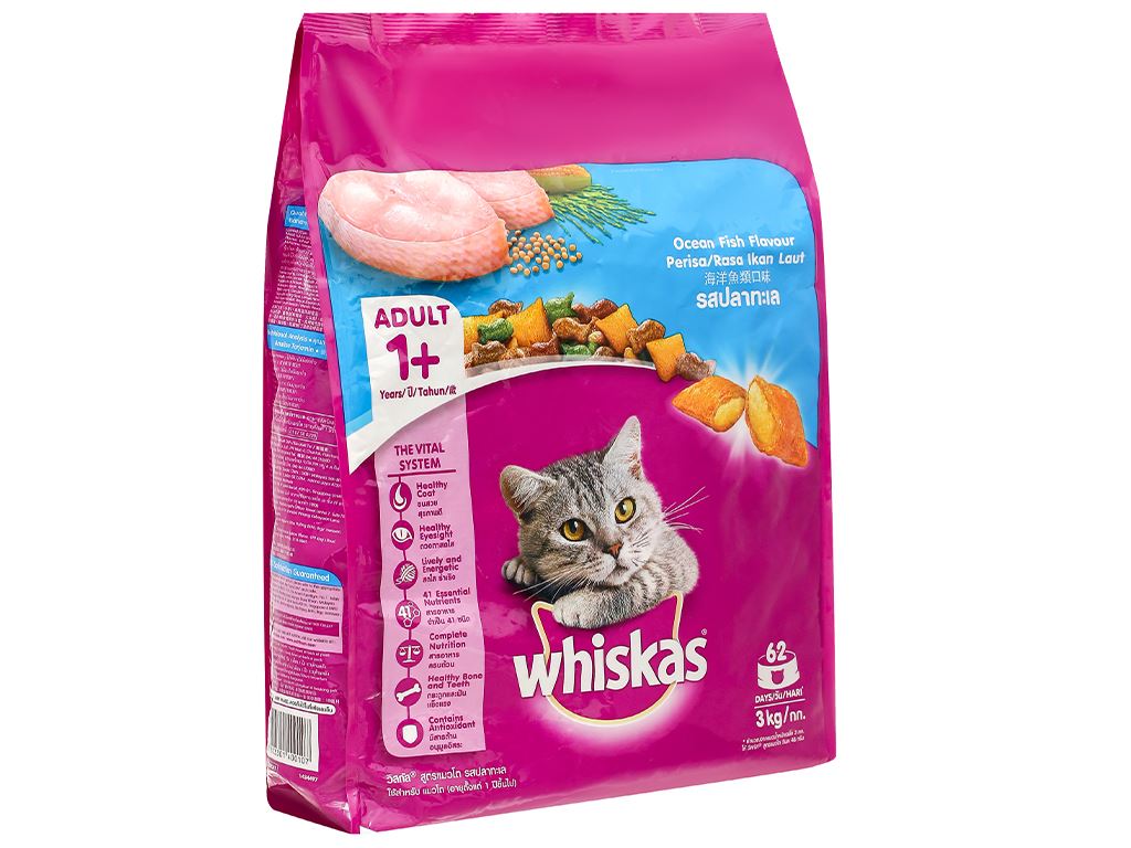 Thức ăn cho mèo Whiskas 3kg