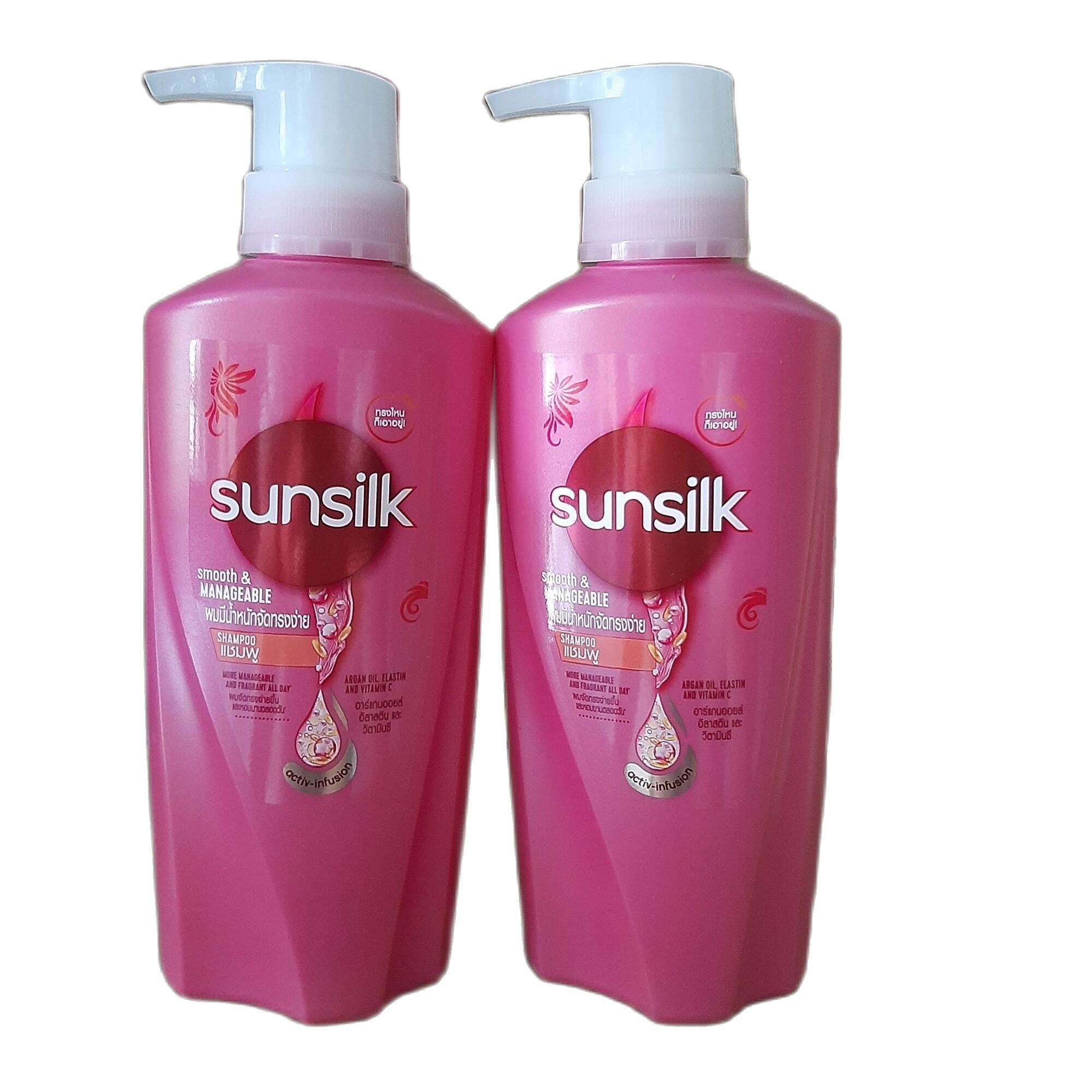 Dầu gội sunsilk thái lan màu hồng 450ml mẫu mới
