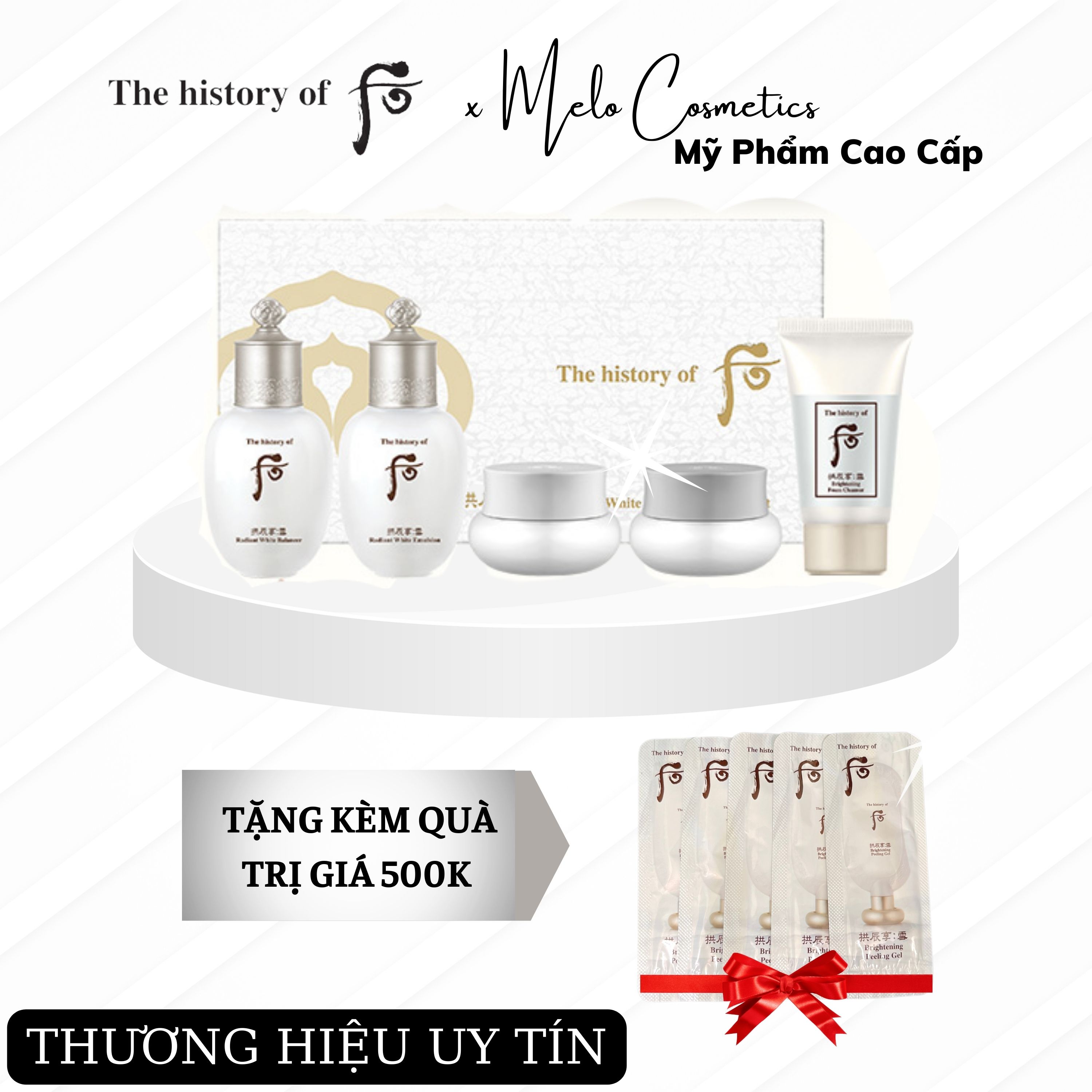 Set mini whoo trắng seol radiant white 5 sản phẩm - melo cosmetic