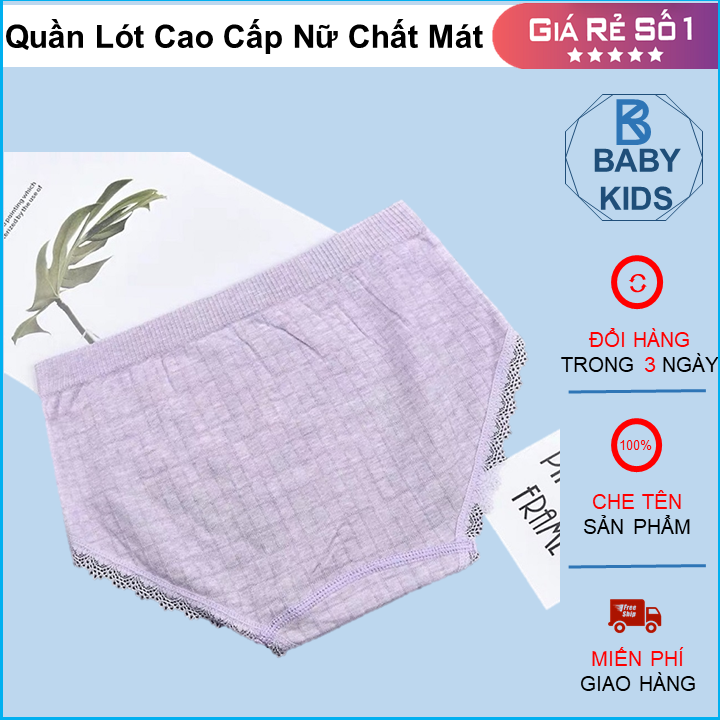 Hộp 5 quần lót cao cấp nữ chất mát , quần lót đúc su