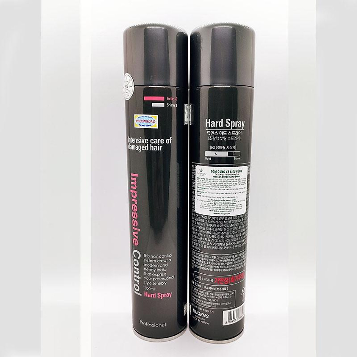 Gôm cứng tạo kiểu tóc mugens hard spray 300ml