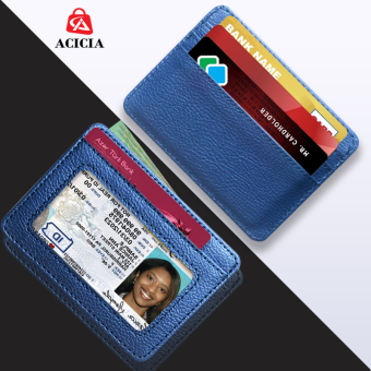 Ví Mỏng Da Nhỏ Ví Thẻ Túi Trước Với Khe Để Chứng Minh Thư Cho Tiền Xu Mini Nam Nữ Kẹp Tiền Ghim Cài 5 Khe Cho Thẻ Tín Dụng ID Giấy Phép Lái Xe Túi Mỏng Nhẹ Mini Ví Ngắn