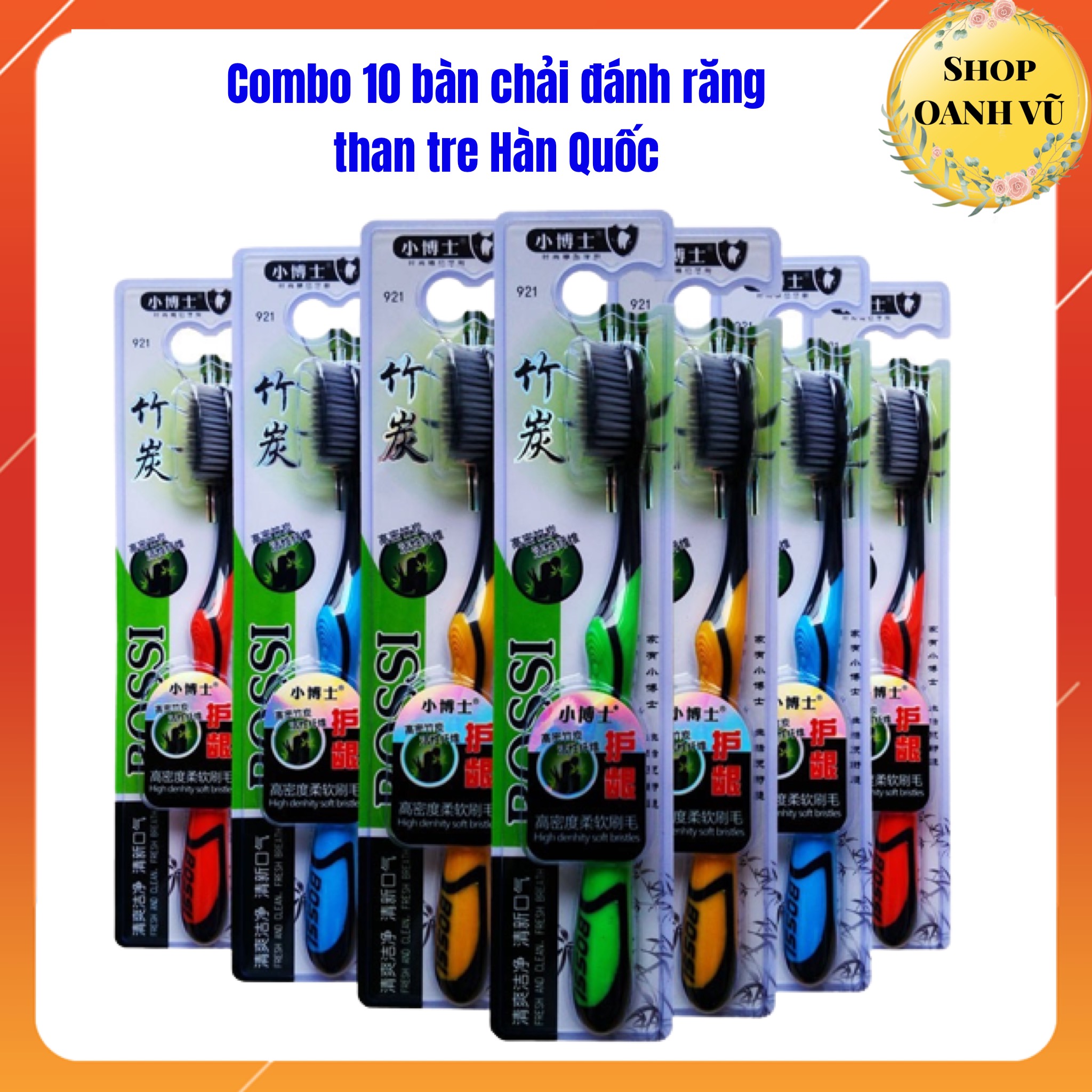 COMBO 10 Bàn Chải Đánh Răng Than TRe Hàn Quốc - OANH VŨ