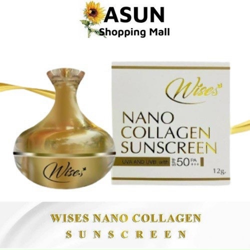 Kem Trắng Da Chống Nắng Wise Nano Collagen Sunscreen 12g Thái Lan. Kem Chống Nắng SIÊU Makeup Wise Thái Lan. Kem chống nắng wise sản phẩm bán chạy số 1 Thái Lan