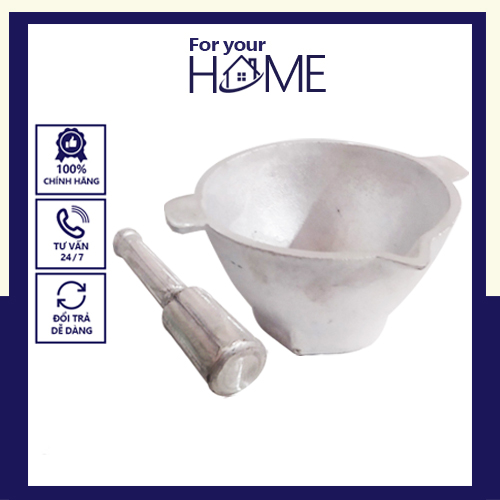 Cối chày gang dụng cụ nhà bếp giã xay nghiền for your home dày dặn - bền bỉ - đa năng