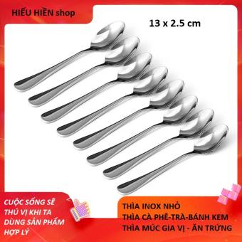 Thìa  Cà Phê  INOX Dày Sáng- Thìa Nhỏ Gia Vị- Thìa Trà -Ăn Kem - Muỗng ăn Hột Vịt - Trứng Lộn