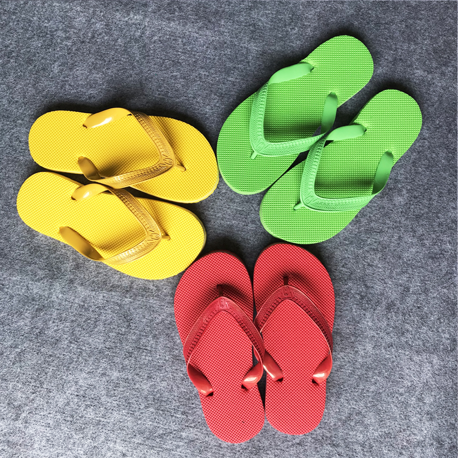 Combo 3 đôi dép xốp quai kẹp Xanh Đỏ Vàng