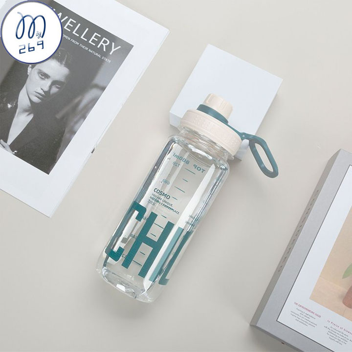 Bình nước nhựa cao cấp 600ml - bình nước thể thao, gym, yoga - bình nước cho bé đến trường 600ml