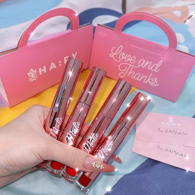 Hoàn tiền 15% - son happy kem lì mini garden mattle lipcream