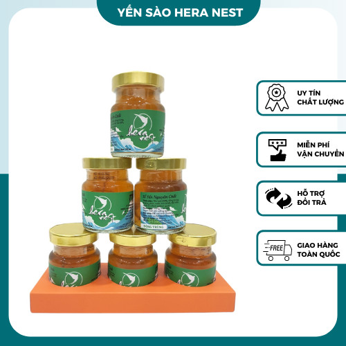 Hera Nest - Combo 02 Hộp - Nước yến sào chưng đông trùng hạ thảo và 35%