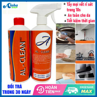 Bình xịt tẩy rửa đa năng Al - clean, chai xịt tẩy rửa lốc máy, chai xịt tẩy rửa, nước rửa sàn nhà, dung dịch vệ sinh bồn cầu, nhà tắm, nhà bếp, chất rửa rỉ sét kim loại, hóa chất