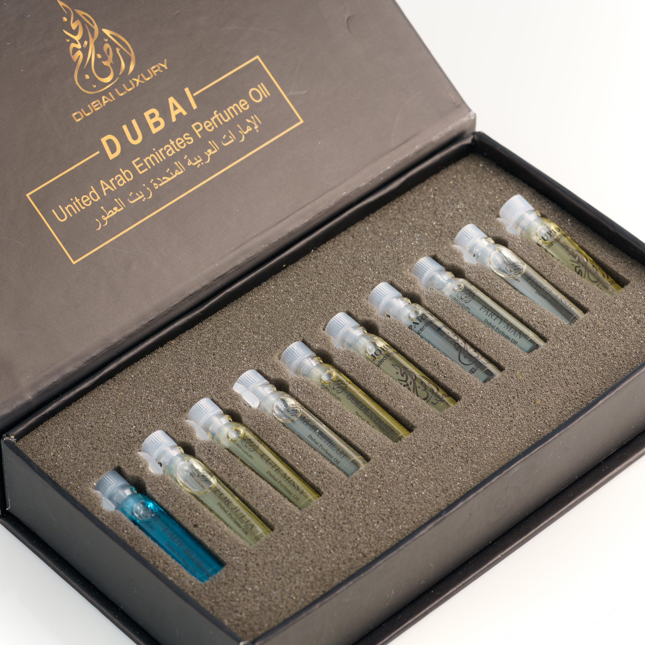 Set 10 chai tinh dầu nước hoa Dubai mini dạng chấm - MINABEAUTY