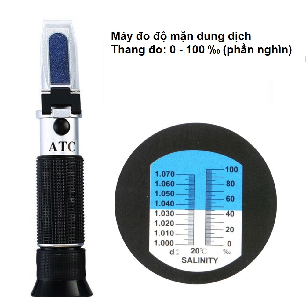 Máy đo độ mặn - Khúc xạ kế đo độ mặn dung dịch