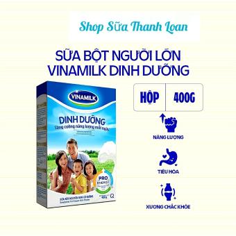SỮA BỘT NGUYÊN KEM CÓ ĐƯỜNG VINAMILK DINH DƯỠNG - HỘP GIẤY 400G.
