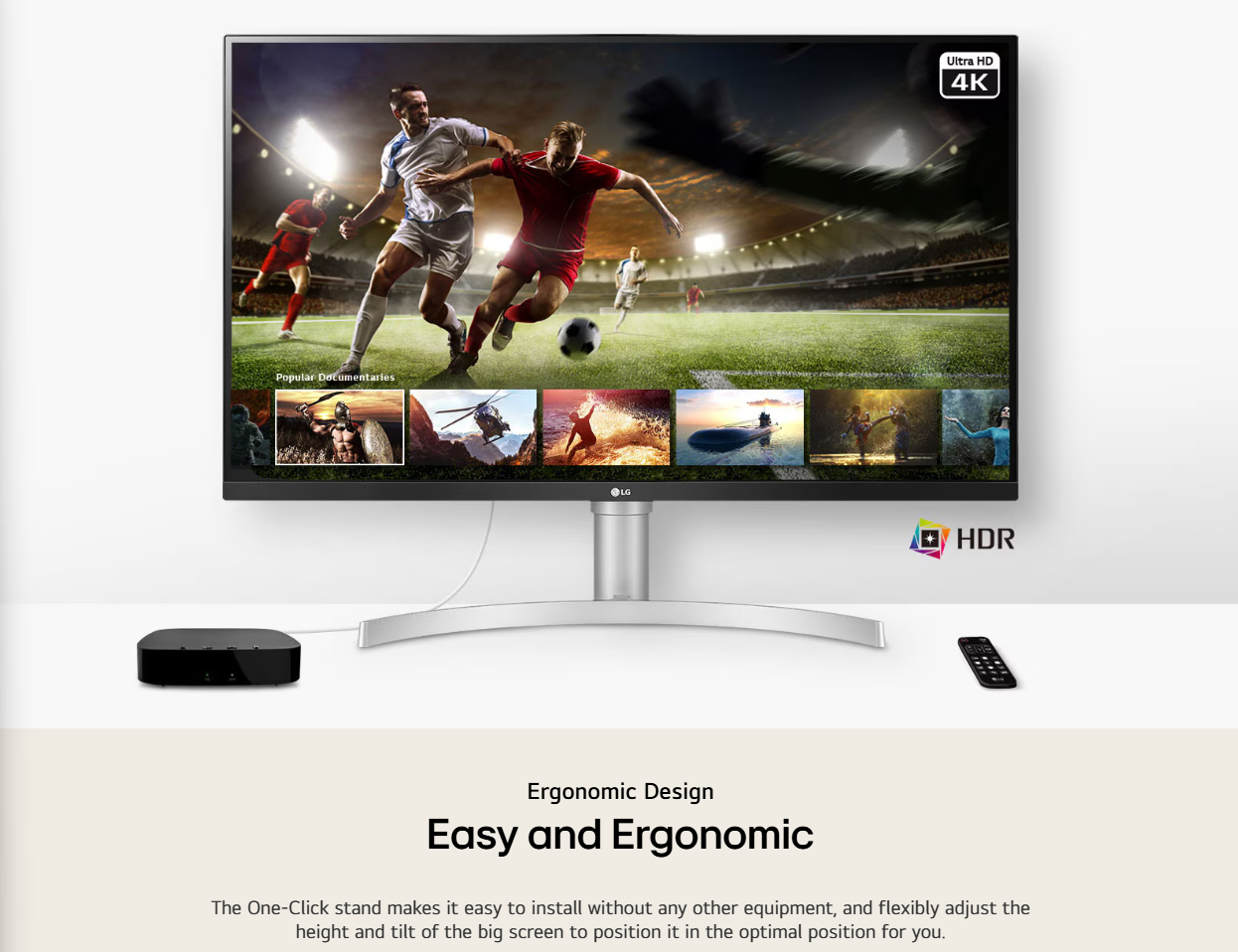 LG 32UN650K-W 31.5" UHD IPS Productivity Monitor