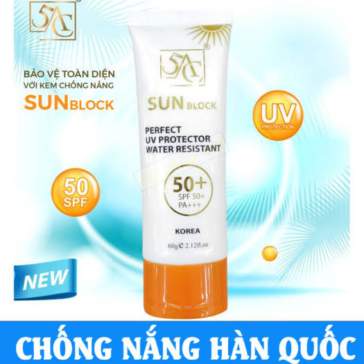 Kem chống nắng 5AC Hàn Quốc dưỡng trắng nâng tone da, giữ ẩm 60ml