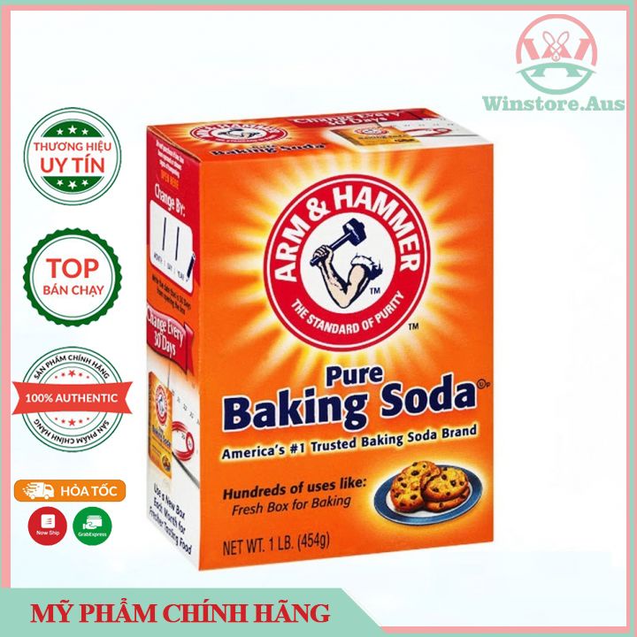 Bột baking soda đa công dụng hộp giấy 454gram