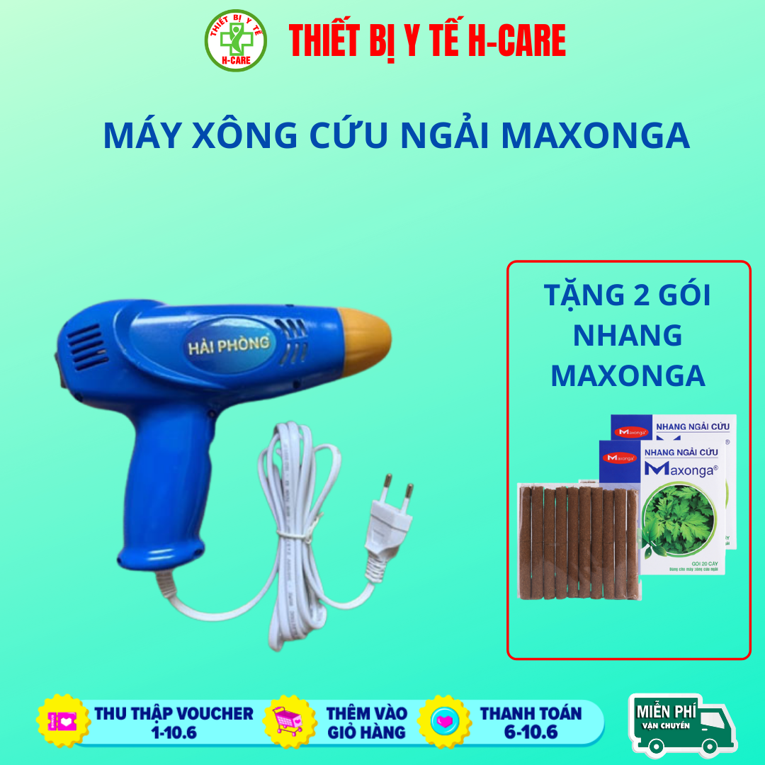 Máy xông ngải cứu Hải phòng hãng Maxonga, hơ điếu ngải xông ngải cứu cho các bệnh theo phương pháp đông y cổ truyền