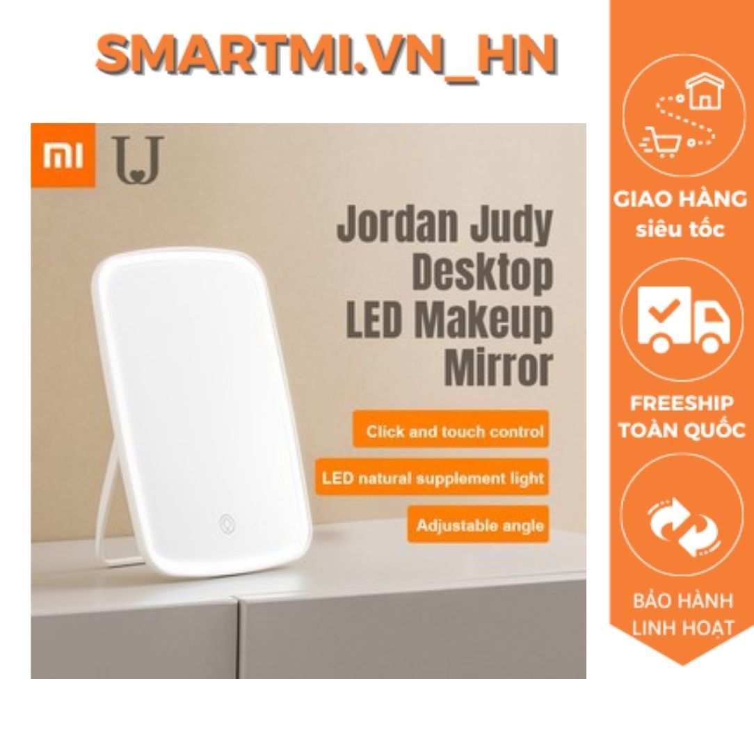Gương trang điểm để bàn xiaomi jordan judy nv026 với đèn led, có chân đứng