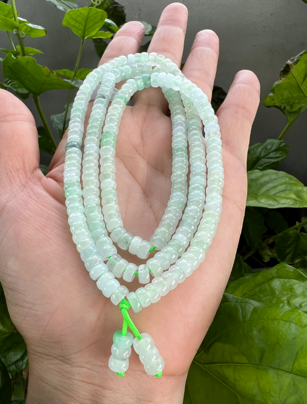 🍁 Chuỗi đá cẩm thạch trắng lý tự nhiên quấn 3 vòng,chuỗi đá A ,hàng thực tế 100% shop chụp.