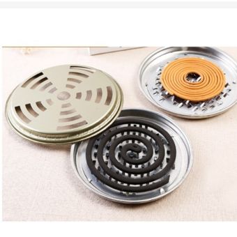 Khay đựng nhang muỗi có nắp đậy có nắp - dĩa đựng nhang muỗi HD001