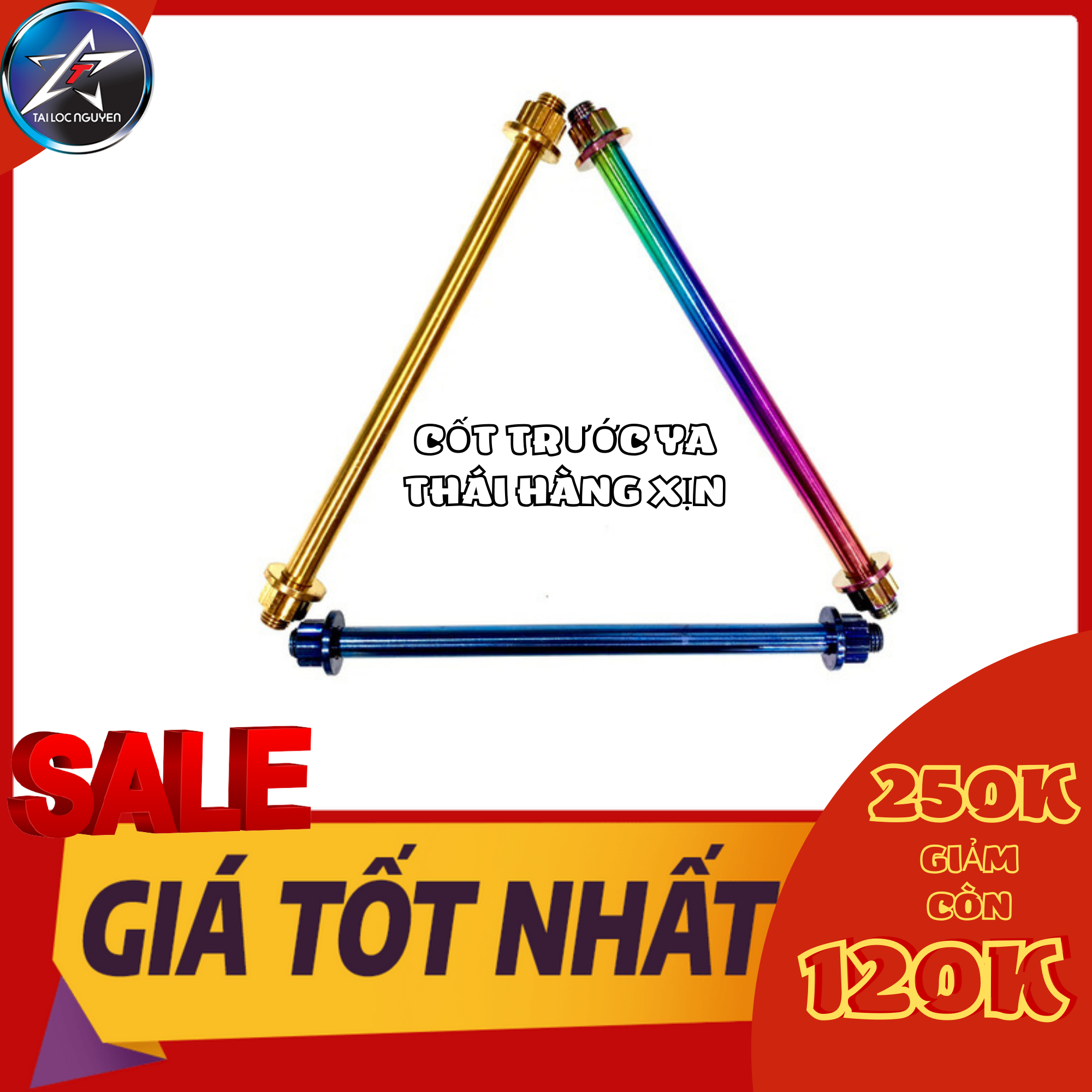 Cốt trước 10li màu gắn cho dòng xe ya