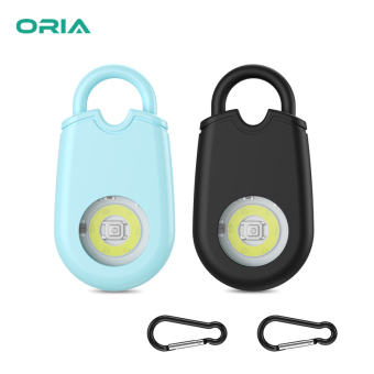 ORIA Móc Khóa Báo Động Cá Nhân Cho Nữ Móc Khóa Báo Động An Toàn Tự Bảo Vệ 130db Còi Báo Động Âm Thanh An Toàn Lớn Kèm Đèn Pin LED Móc Đa Năng Thiết Bị Cảnh Báo An Ninh Khẩn Cấp SOS Cho Trẻ Em Học Sinh Người Già Nam Nữ Cảnh Báo Ban Đêm (2 Chiếc, hàng Có Sẵ