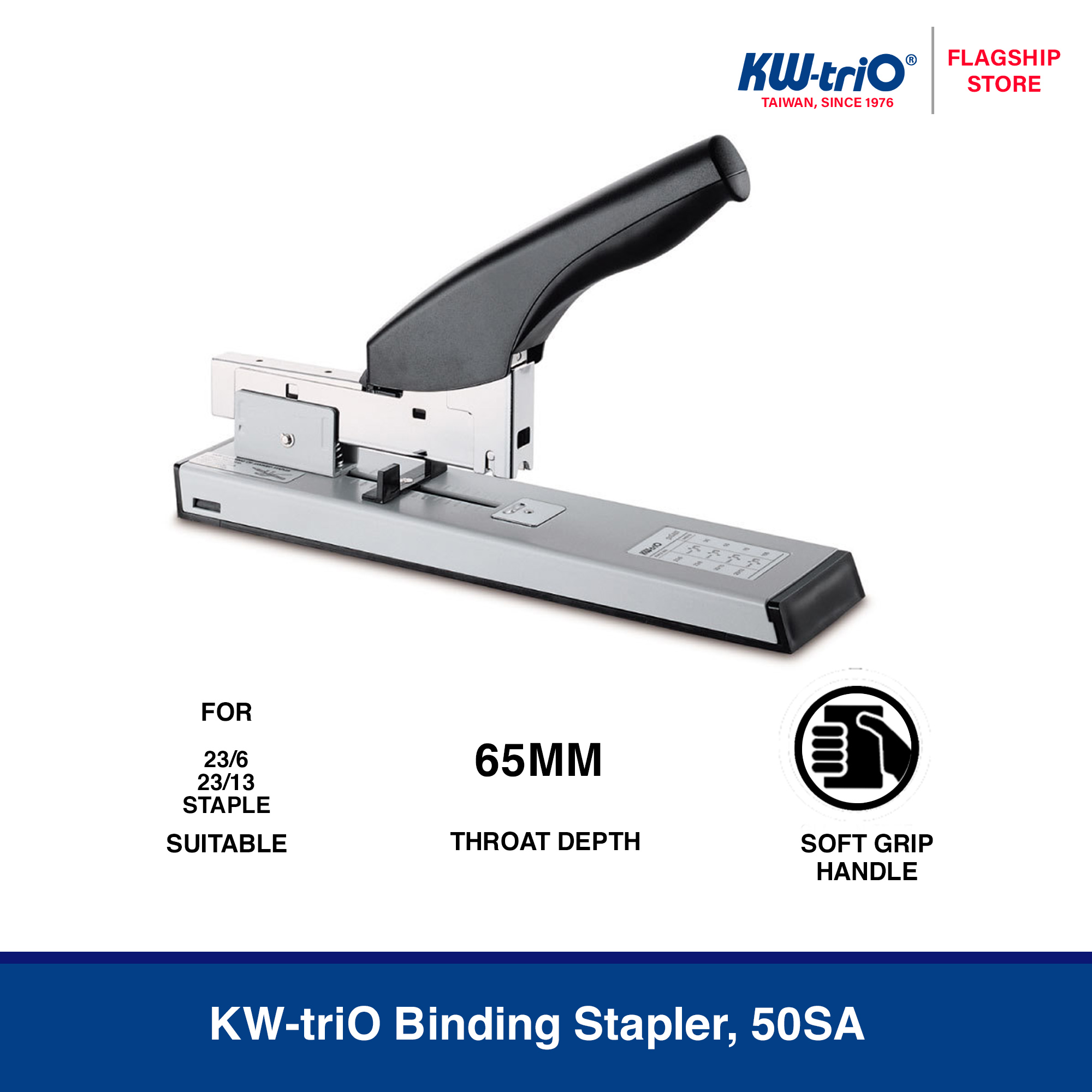 Kw-Trio Three Hole Heavy Duty Punch, Adjustable Holes (15179630)