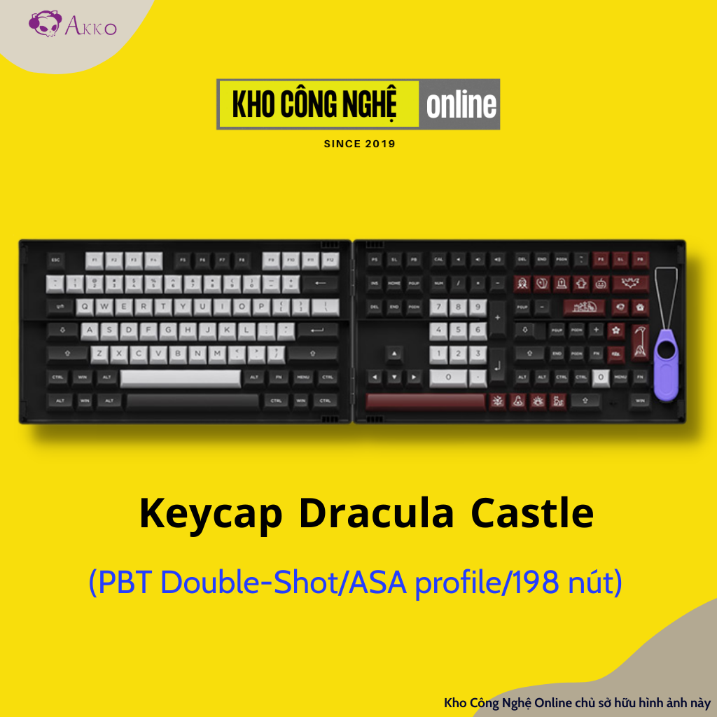 Akko keycap set – dracula castle