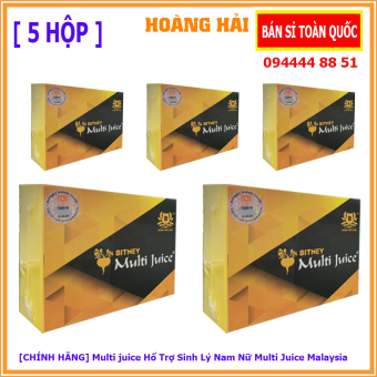 [5 Hộp ] MULTI JUICE NƯỚC TRÁI CÂY HỔN HỢP MULTI JUICE THẢI ĐỘC TỐ