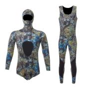 1.5mm Neoprene Camo Wetsuit Set for Men by 