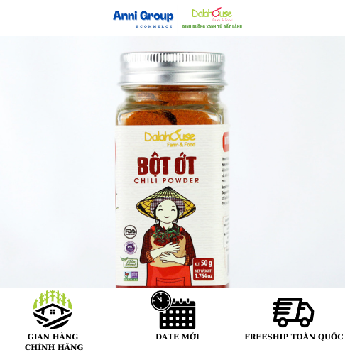 Bột ớt hữu cơ dalahouse 50g – bột ớt nguyên chất sấy lạnh tiêu chuẩn fda hoa kỳ - 100% natural organic wheatgrass powder - npp anni
