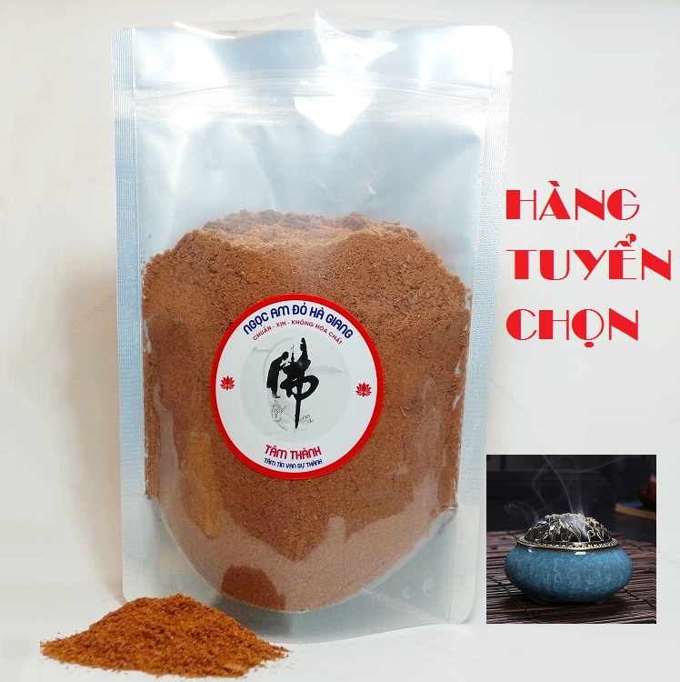 (CHUẨN, XỊN) 500 gram Bột gỗ Ngọc Am Đỏ Hà Giang cực đậm dầu THƠM NỨC_Không Hóa chất - Bột gỗ xông trầm_Bột gỗ thơm_Gỗ Ngọc Am