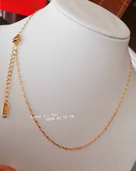 Dây chuyền titan xoắn mảnh (không mặt)