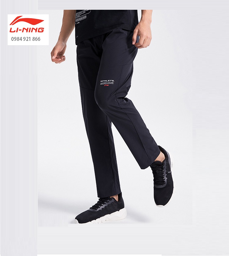 Quần gió thể thao nam lining aykq317 chính hãng