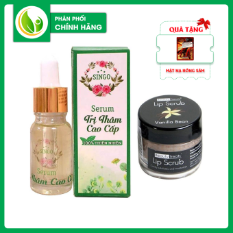 Combo Tri Thâm Môi ( Serum Tri Thâm Singo + Tẩy Tế Bào Chết Môi Beauty Treats Lip Scrub )