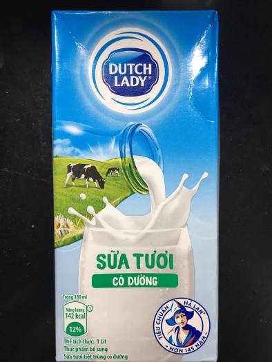 Sữa tươi Dutch lady/Sữa chua uống cô gái Hà Lan hộp 1 lít (Chỉ ship khu vực Hà Nội) sản phẩm chính hãng