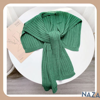 Khăn choàng cổ nữ len dệt kim phong cách Hàn Quốc - NAZA BAG