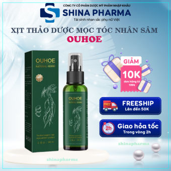 Xịt Thảo Dược Mọc Tóc Ouhoe - Tinh Chất Ouhoe Mọc Tóc Từ Nhân Sâm, Gừng Và Thảo Dược Giúp Dưỡng Tóc Mọc Tóc Con