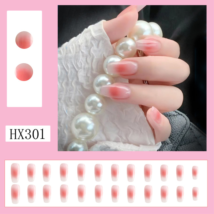 Với keo 24 móng tay giả có keo sẵn ballet bộ móng tay giả nail art frosted móng giả móng tay giả nail patch