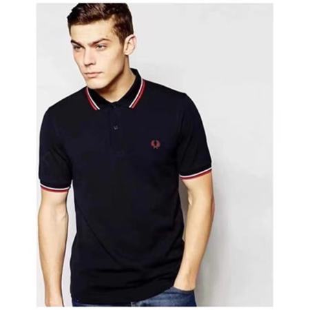 Fred Perry Men's Embroidered Short Sleeve Polo Shirt Casual Style
